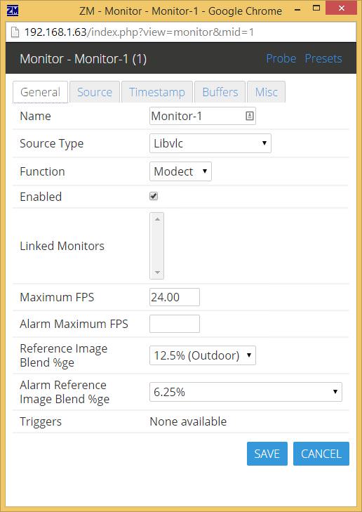 Zoneminder General