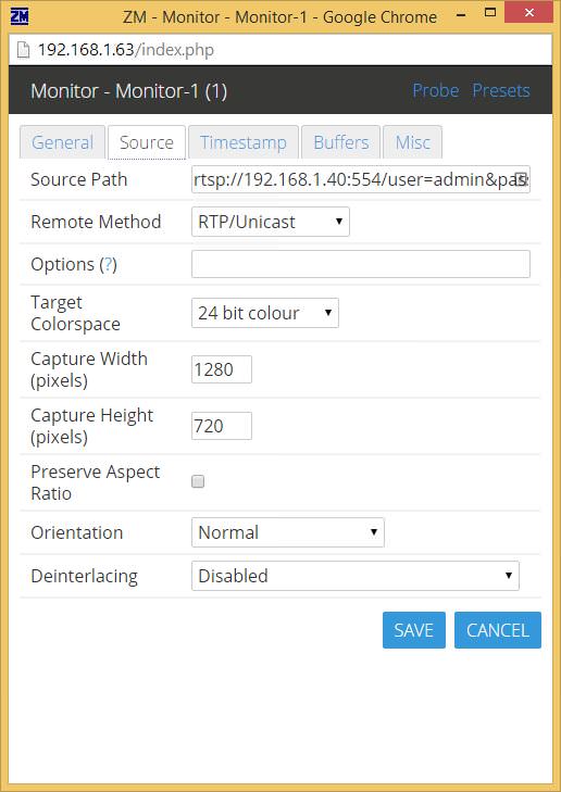 Zoneminder Source