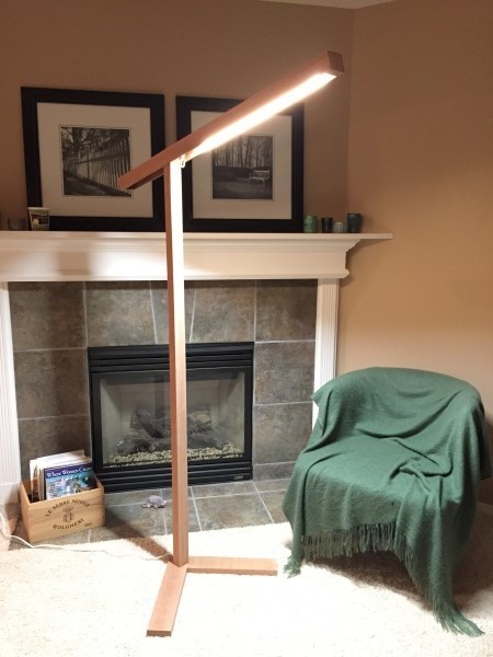 Wood LED Standing Lamp